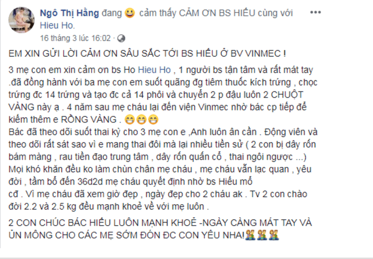 Content shared by Ms. Ngo Thi Hang