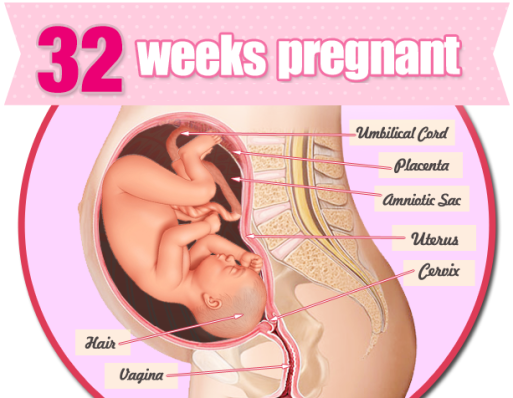 lưu ý khi thai nhi 32 tuần