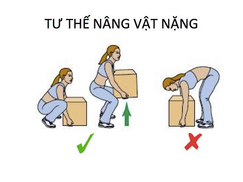 Tư thế nâng vật nặng