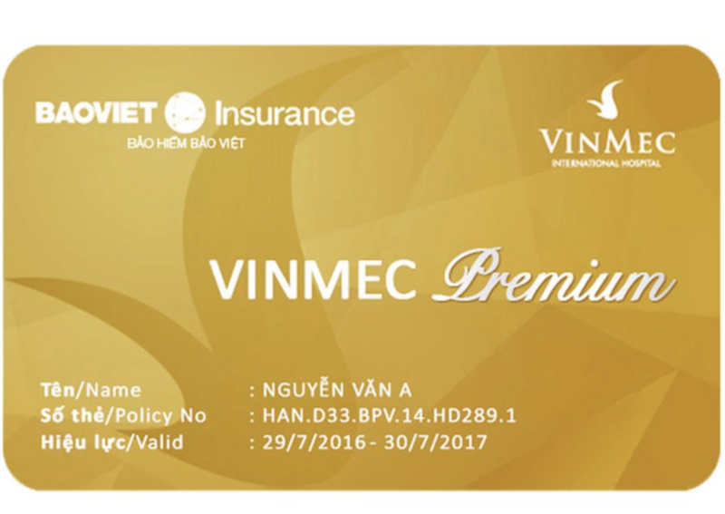 Thẻ bảo hiểm sức khỏe Vinmec Premium