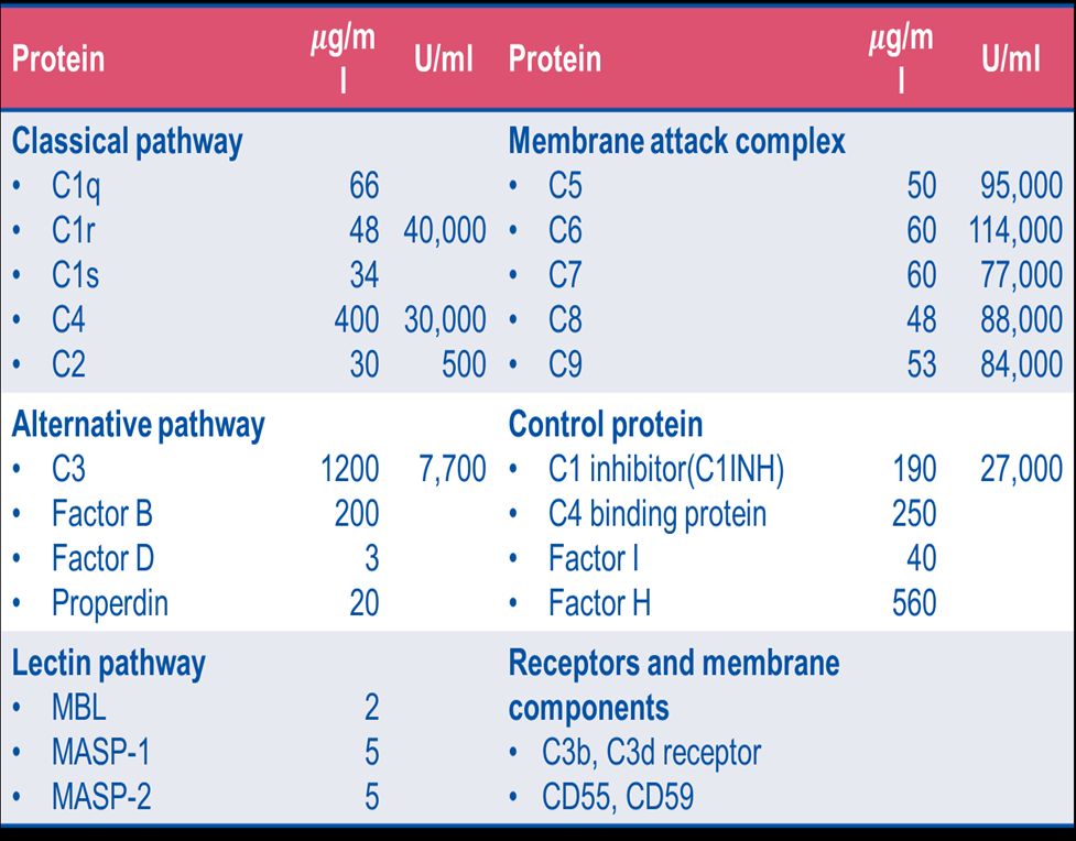 Protein của hệ thống bổ thể