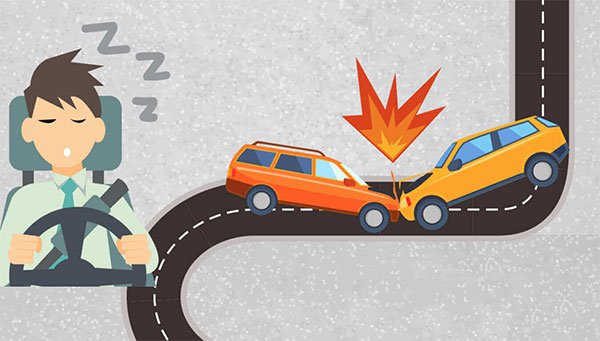 Buồn ngủ khi lái xe là nguyên nhân gây ra tai nạn rất cao