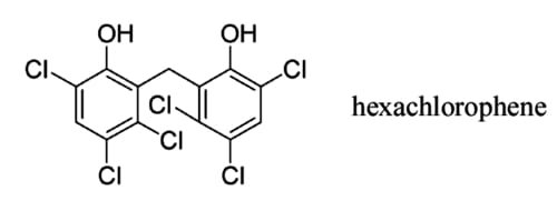 Hexachlorophene là một trong các thành phần mỹ phẩm có hại cho da