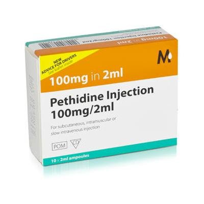 pethidine 100mg/2ml