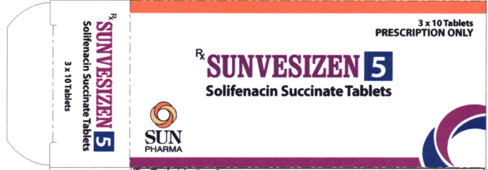 Thuốc Sunvesizen tablets 5mg