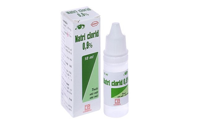 thuốc nhỏ mắt natri clorid 0 9