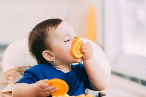 At 7 months of age, infants can begin to consume various types of fruit.