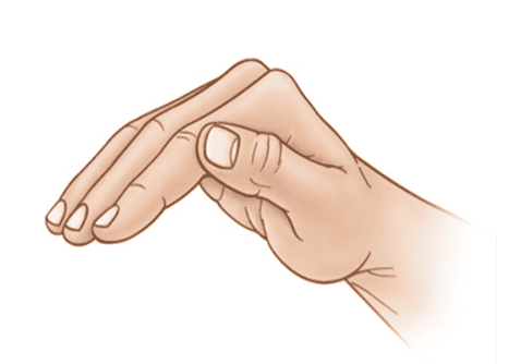 Correct Hand Position for Chest Percussion in Newborns