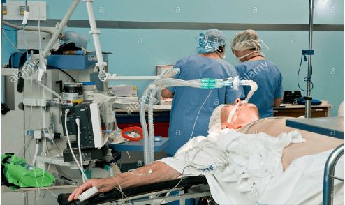 Hình ảnh bệnh nhân được gây mê toàn thân