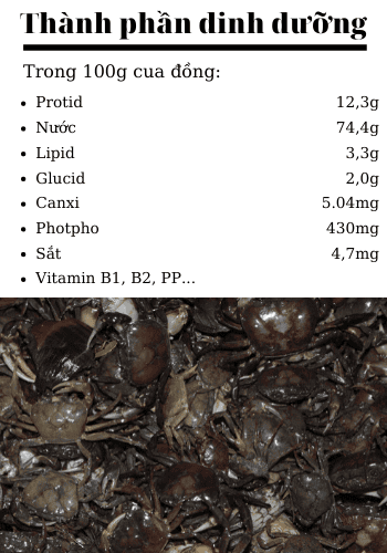 Crab soup contains many beneficial nutrients.