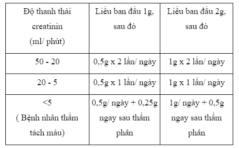 Công dụng thuốc Padirom 1g