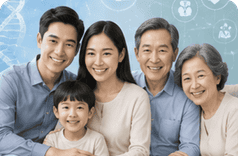 Gia đình có nhiều người mắc ung thư hoặc người trẻ tuổi mắc ung thư