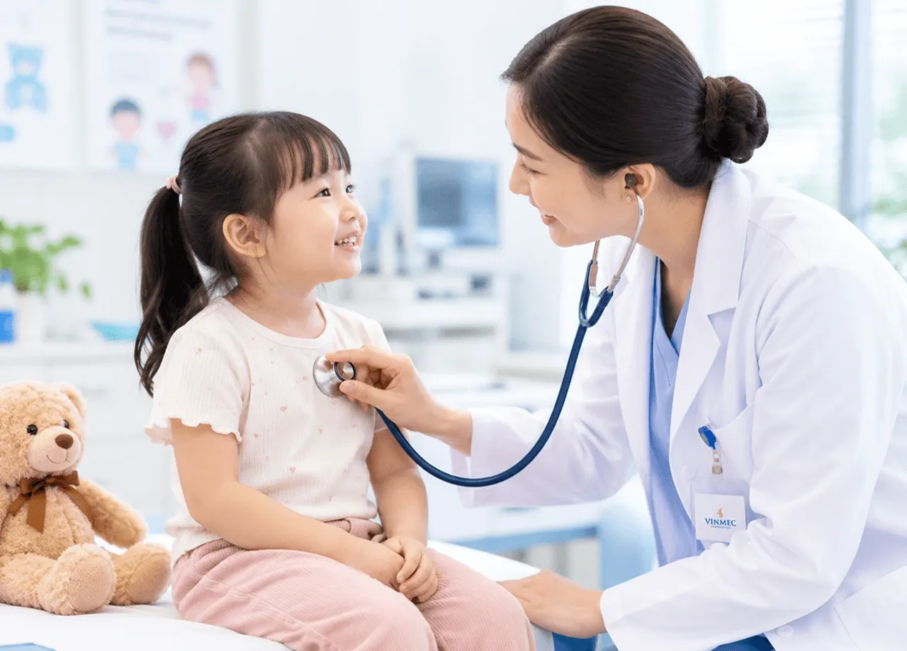 Tiếp đón và khám lâm sàng cho trẻ
