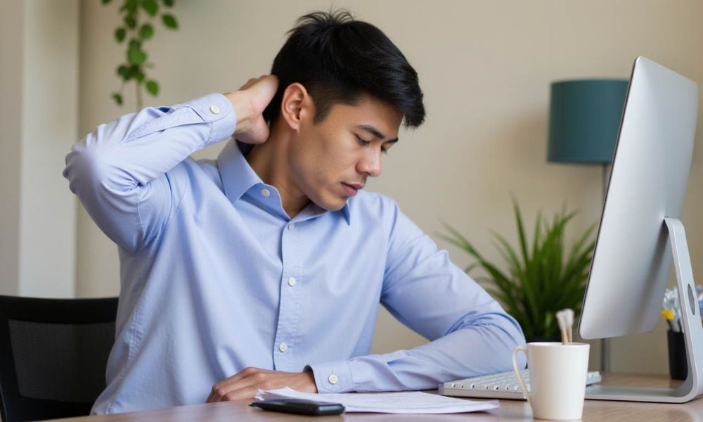 Đau nhức cổ vai gáy rất dễ gặp phải mỗi khi chuyển mùa hoặc trời trở lạnh.