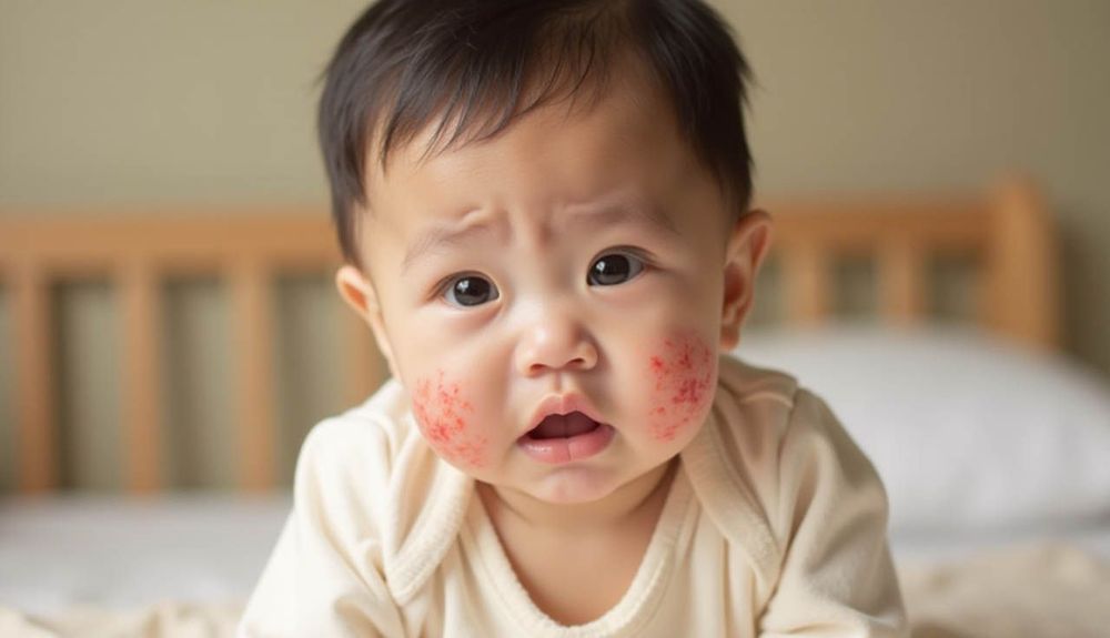 Dị ứng gây nổi mề đay là một tình trạng da liễu thường gặp ở trẻ em.