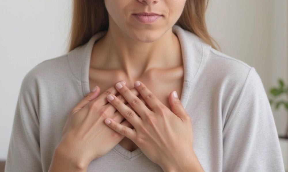 Dị ứng gió nghiêm trọng có thể gây tức ngực, khó thở