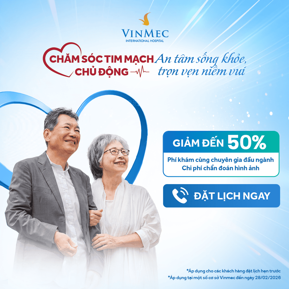 Tầm soát tim mạch sớm, can thiệp kịp thời, an tâm sống khỏe cùng Vinmec