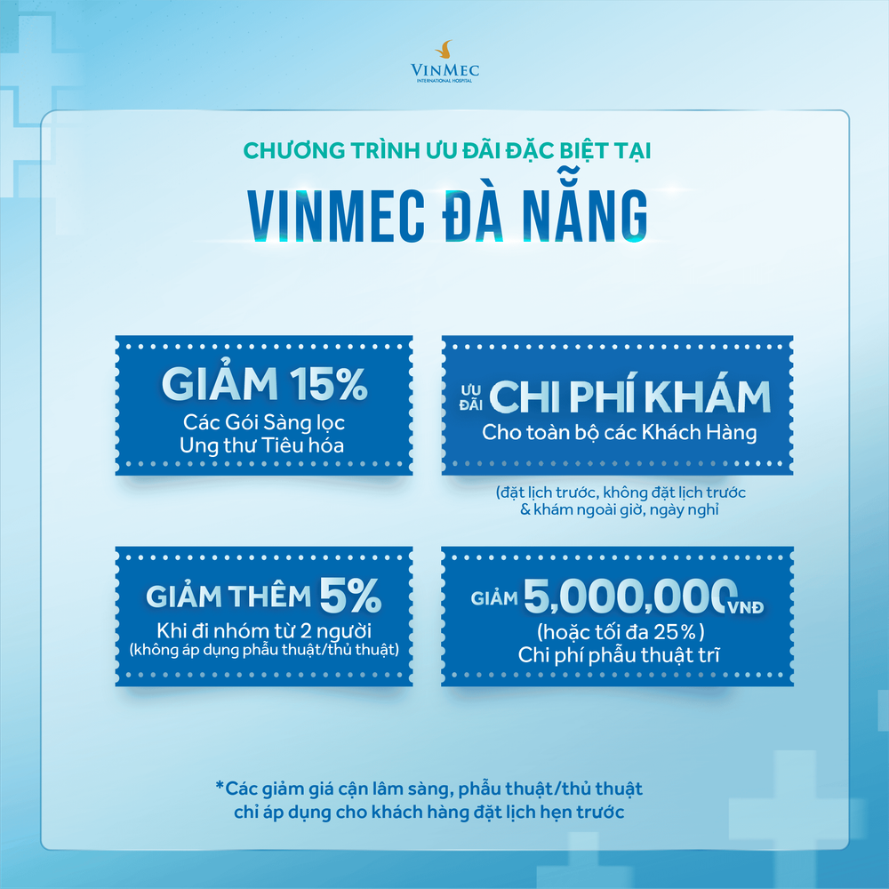 Chăm sóc hệ tiêu hóa cùng Vinmec Đà Nẵng áp dụng đến 17/11/2025