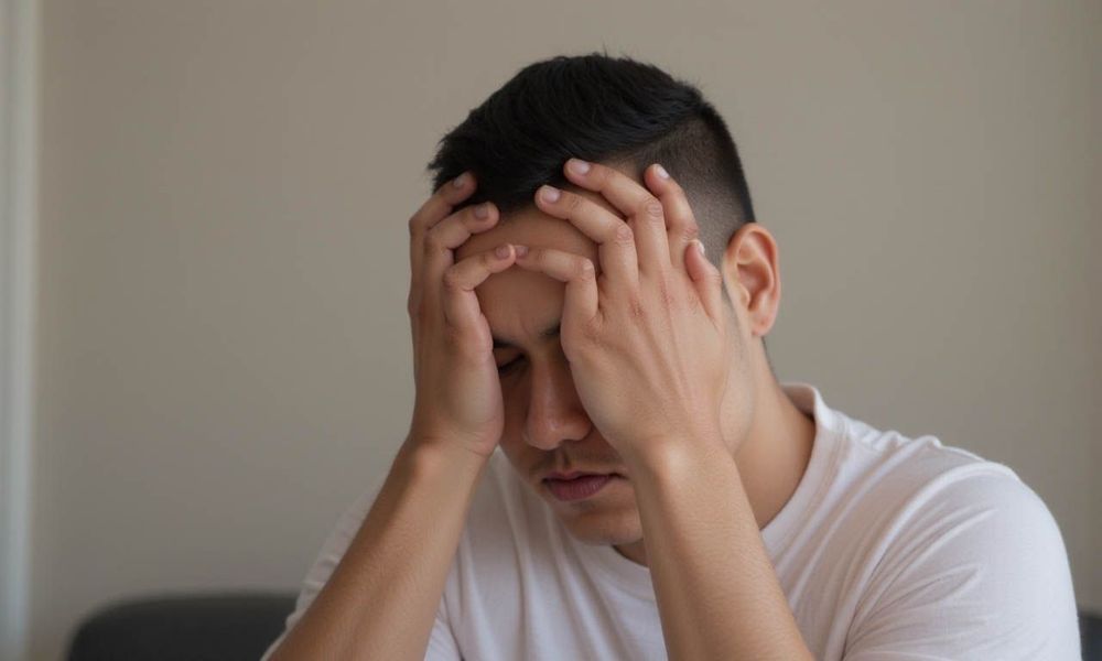 Thường xuyên bị đau đầu và áp lực vùng trán có thể là triệu chứng viêm xoang.