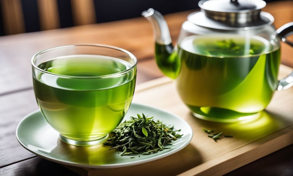 Uống trà thảo mộc được xem là một trong những mẹo chữa dị ứng cho bà bầu.