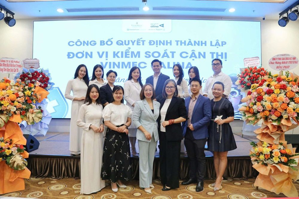 Lễ công bố quyết định thành lập Đơn vị Kiểm soát cận thị Vinmec - Alina