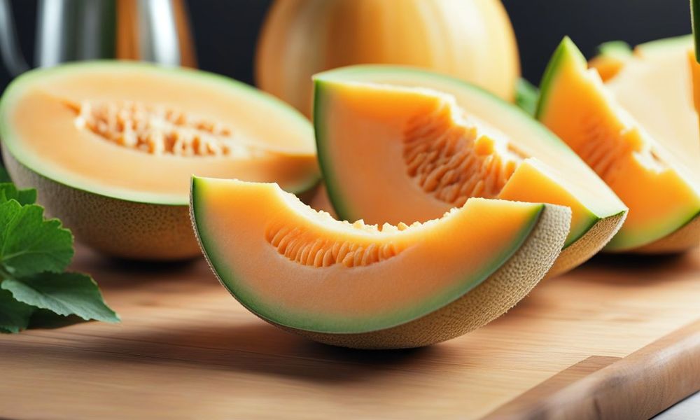 Khi trẻ bị viêm dạ dày ruột nên ăn trái cây nhiều nước như dưa lưới để nhanh hồi phục.