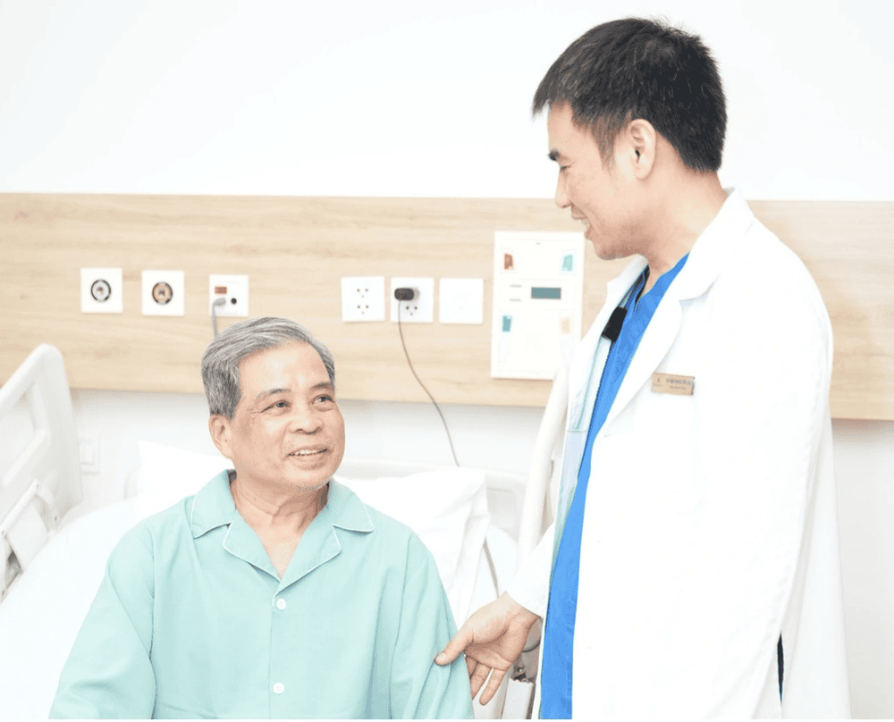 Ông Thuyết khỏe mạnh sau ca phẫu thuật tại Vinmec Hải Phòng