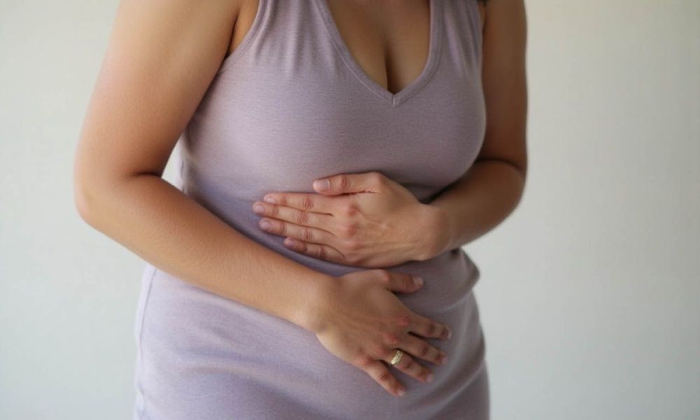 Đầy bụng và khó tiêu là các triệu chứng của bệnh trào ngược dạ dày - thực quản.
