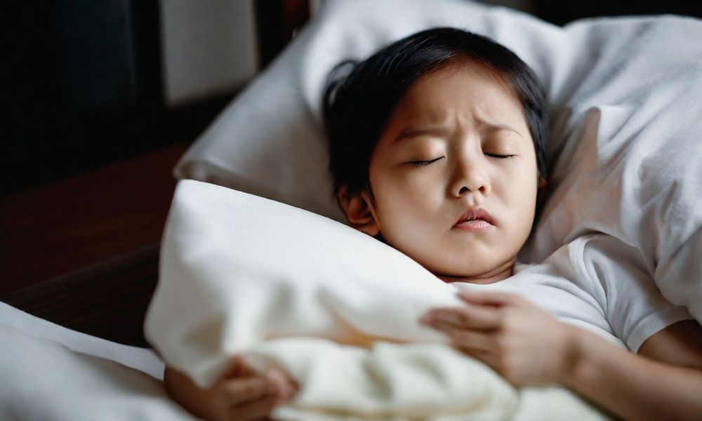 Sốt là một trong những triệu chứng phổ biến của dị ứng thời tiết, đặc biệt khi trẻ có sức đề kháng yếu.