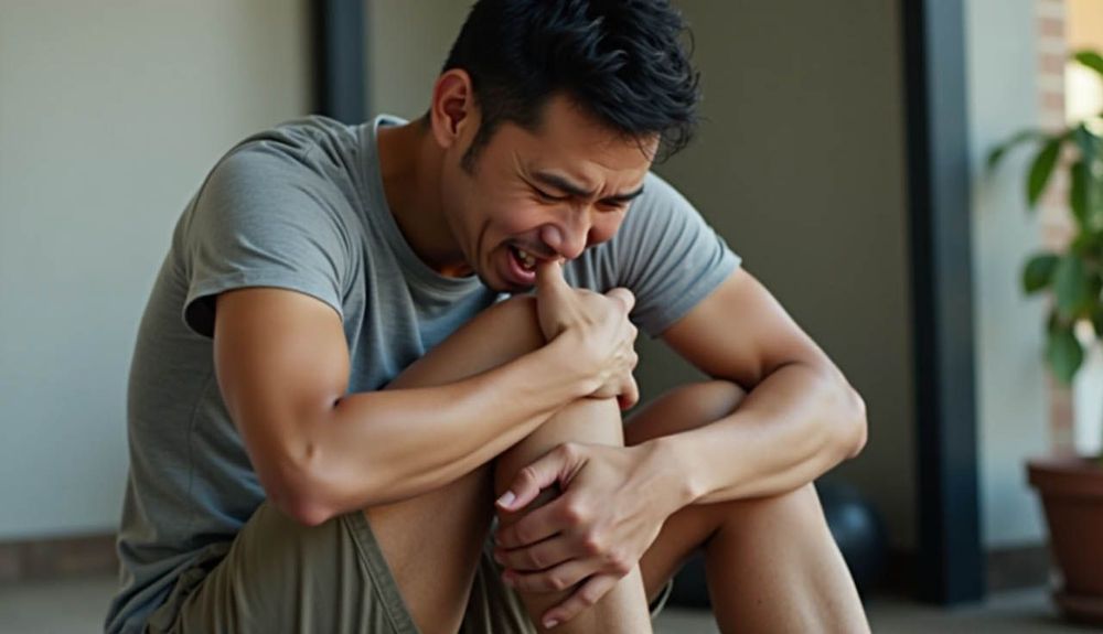 Khi bị căng cơ đùi, bệnh nhân có thể bị đau nhức và bầm tím ở vùng cơ bị rách.