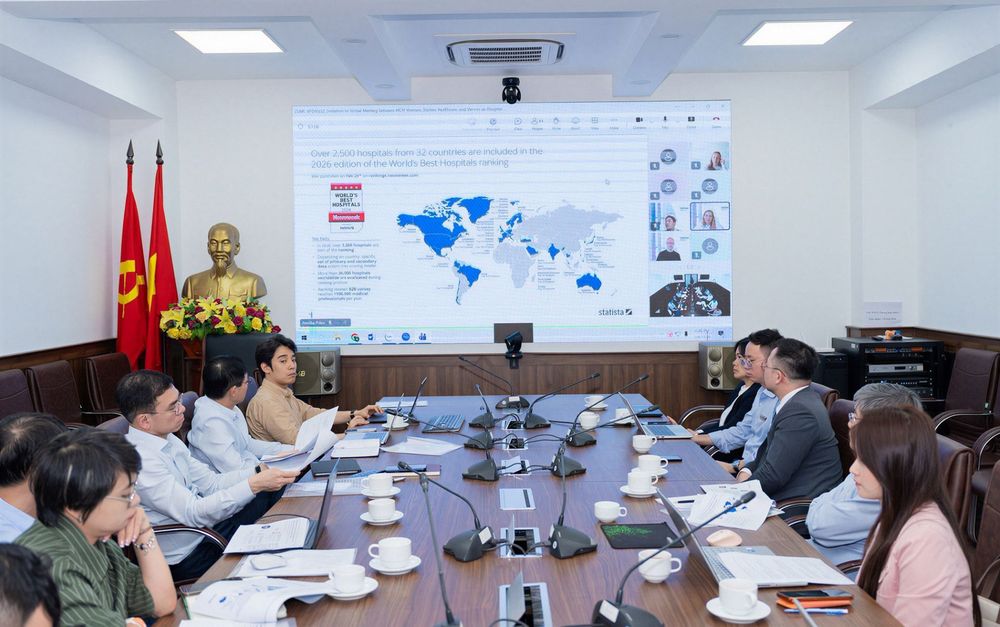 Cục Quản lý Khám chữa bệnh (Bộ Y tế), Vinmec và Statista Healthcare trao đổi định hướng đưa Việt Nam tham gia bảng xếp hạng bệnh viện toàn cầu