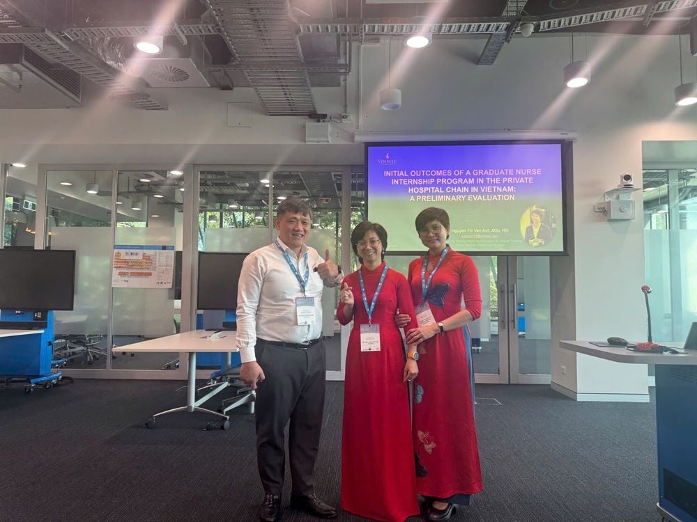 Đại diện Điều dưỡng Vinmec giới thiệu về chương trình GNIP tại hội nghị “New Frontiers in Nursing Education: Bridging Technology and Practice”, Queensland University of Technology (QUT), Brisbane, Australia - 11/2025