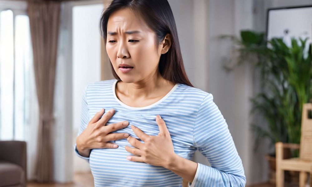 Đau ngực là một trong những triệu chứng điển hình của bệnh trào ngược dạ dày thực quản và viêm thực quản.