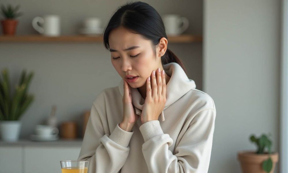 Đau nhức là một trong những dấu hiệu ung thư xương hàm. Cơn đau có thể lan đến các vùng lân cận như mặt hoặc cổ
