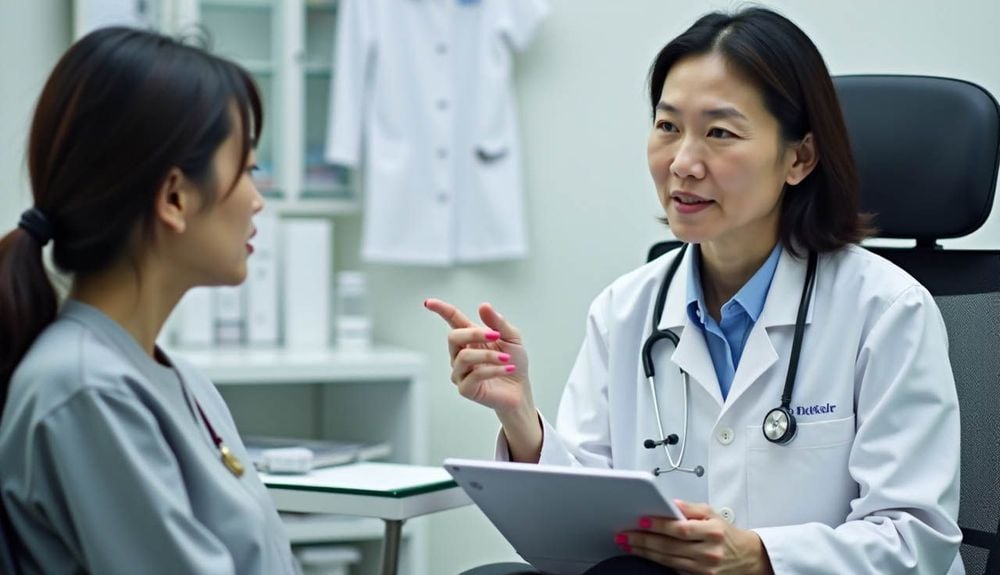 Để tầm soát viêm lộ tuyến cổ tử cung, bác sĩ sẽ tiến hành khám lâm sàng kỹ lưỡng.  