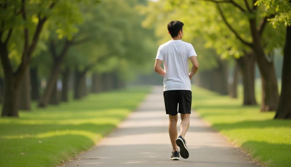 Việc duy trì thăng bằng trong khi đi bộ và chạy bộ là một trong những cách tăng cường sức mạnh cổ chân hiệu quả.