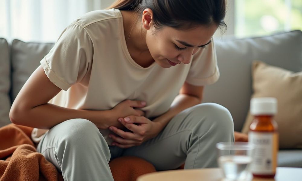 Đầy hơi là một trong những triệu chứng của người bị hội chứng ruột kích thích