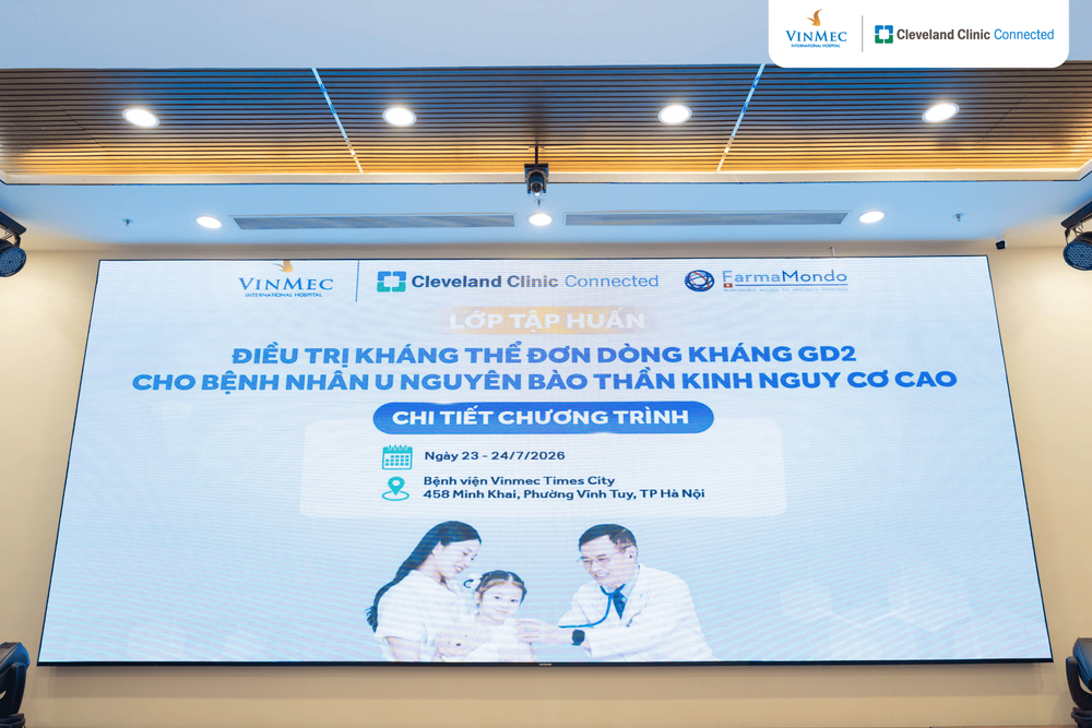 Bế giảng chương trình tập huấn “Điều trị bằng kháng thể đơn dòng kháng GD2 cho bệnh nhi u nguyên bào thần kinh nguy cơ cao”