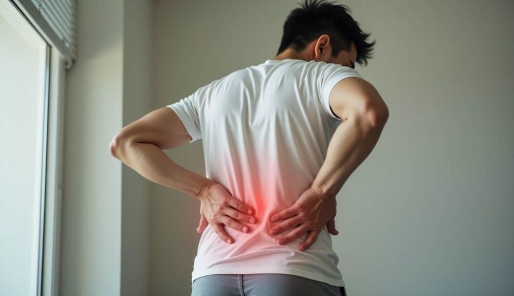 Khi bị loãng xương người bệnh thường xuất hiện tình trạng đau lưng mạn tính.