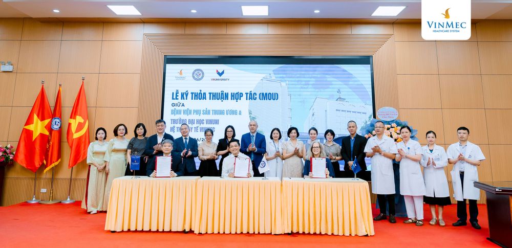Vinmec, VinUni và Bệnh viện Phụ sản Trung ương hợp tác thúc đẩy đào tạo, nghiên cứu và thực hành lâm sàng Sản phụ khoa