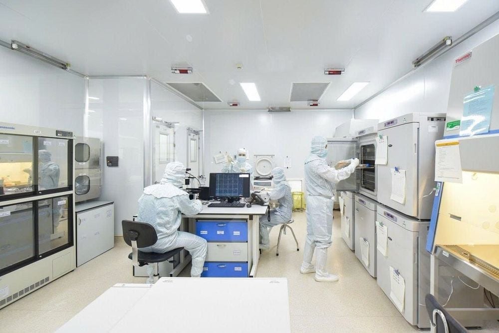 Phòng phân tách và nuôi cấy tế bào tại Bệnh viên Đa khoa Quốc tế Vinmec Times City