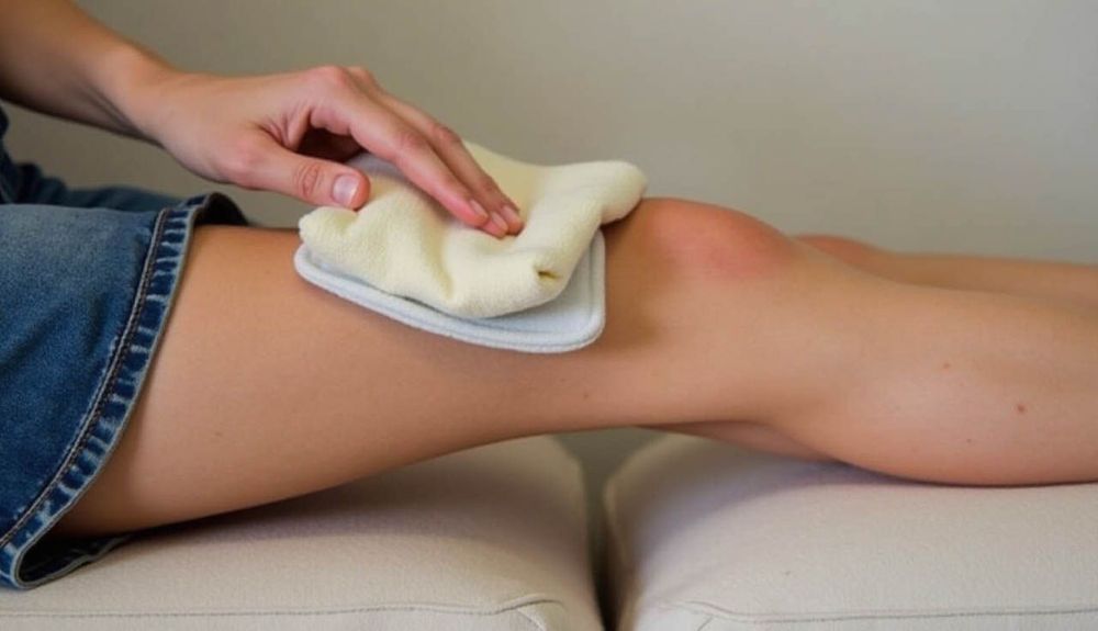 Sau phẫu thuật, người bệnh nên chườm lạnh cho đến khi kiểm soát được cơ đùi.