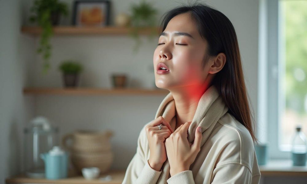 Tác dụng phụ thường gặp sau khi nội soi viêm loét đại tràng là đau họng.