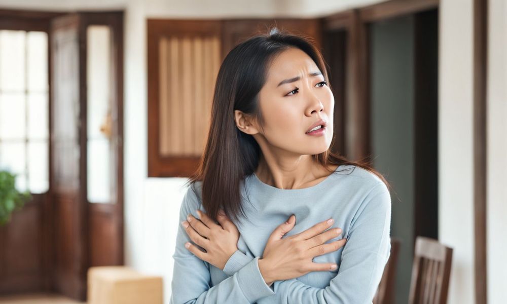 Các cơn đau ngực do trào ngược dạ dày thực quản thường xuất hiện sau khi ăn, nằm xuống hoặc cúi người.