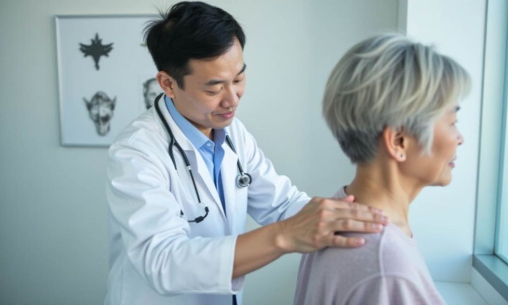 Bệnh nhân nên kết hợp thực hiện bài tập phù hợp tại nhà và vật lý trị liệu để cải thiện tình trạng gai cột sống.