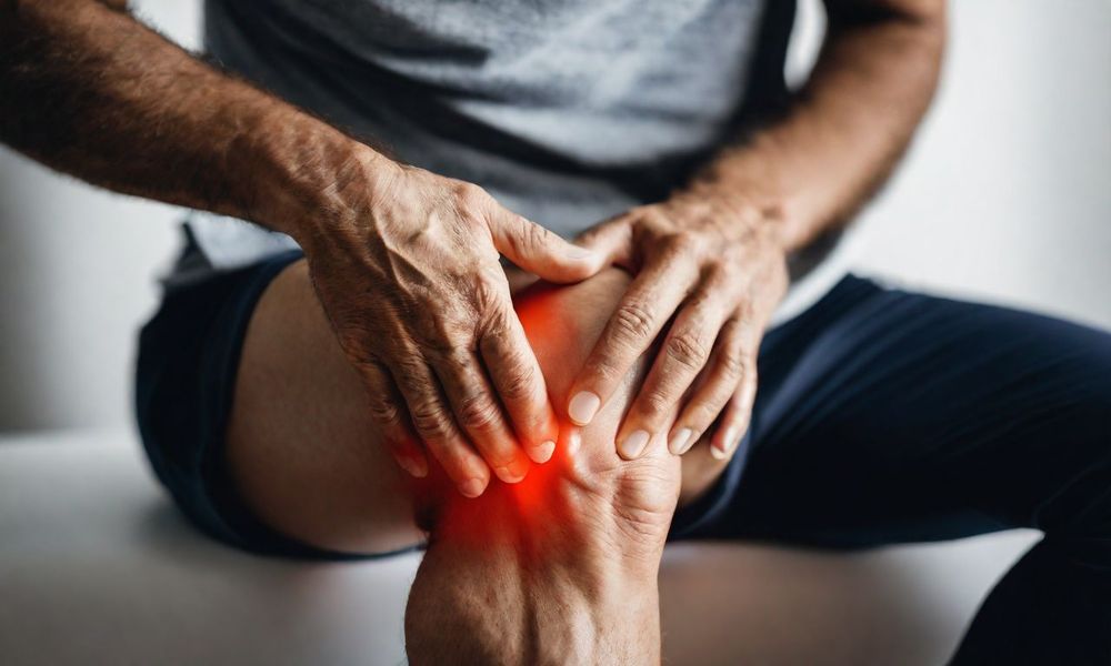 Viêm khớp dạng thấp ảnh hưởng đến cơ thể, tấn công các khớp đầu gối, gây sưng viêm.