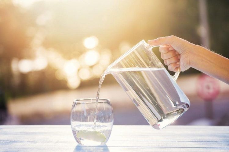 Drinking more water helps treat constipation and high blood pressure