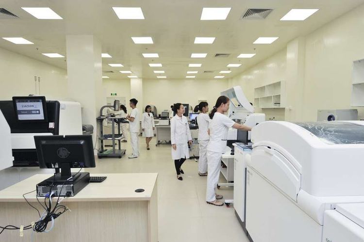 The CD3 - CD4 - CD8 cell count test should be conducted at a reputable medical facility
