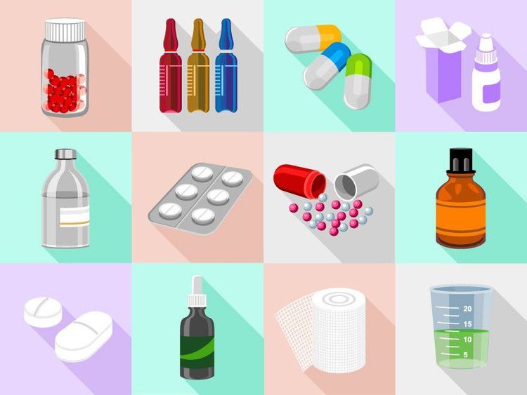Some common dosage forms of drugs
