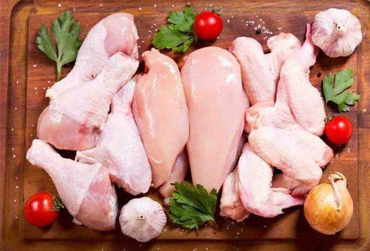 The myoglobin content in white meat is lower than that in red meat.
